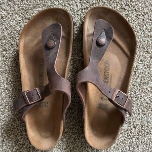 Birkenstock Gizeh Oiled Leather - size 38/7-1/2